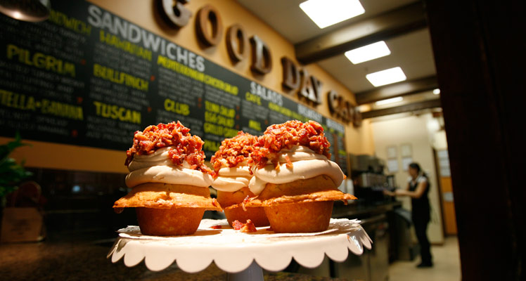 Donut Muffins with Bacon